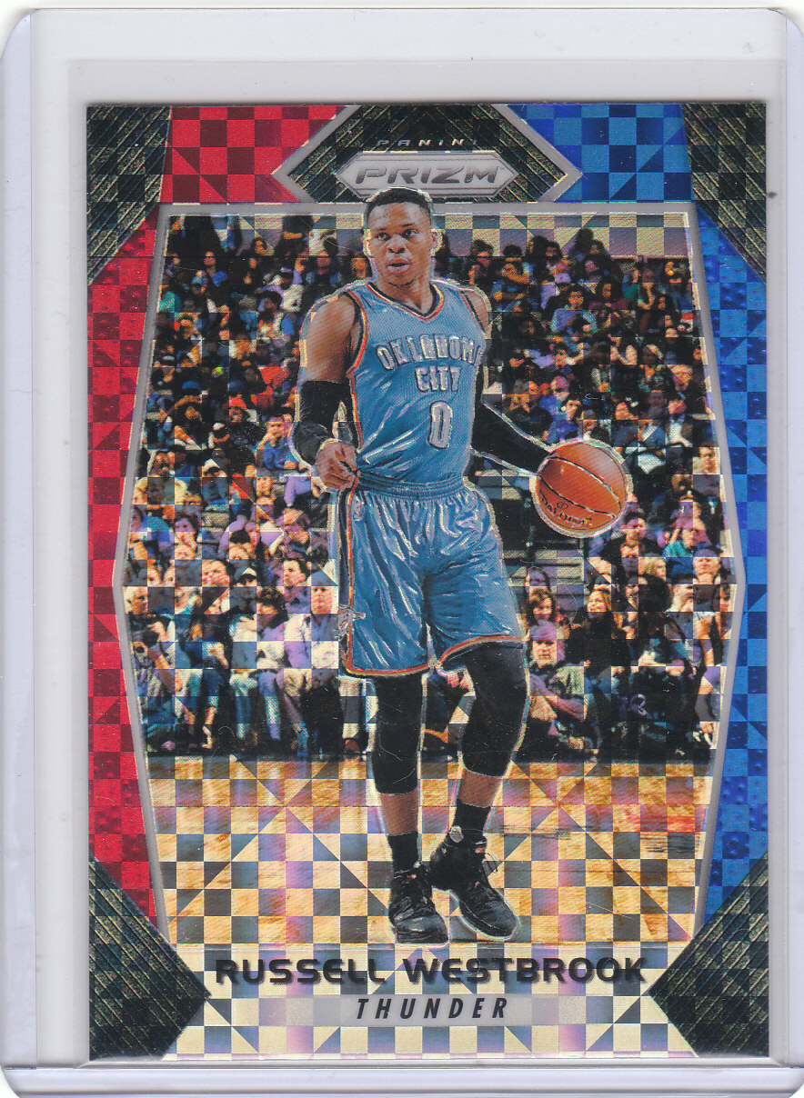 17/18 2017/18 Panini Prizm Red White Blue #261 Russell Westbrook Rockets