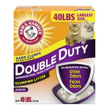 Dual Action Cat Litter, Premium Deodorizing Clumping Cat Litter, Scented, 40 lbs