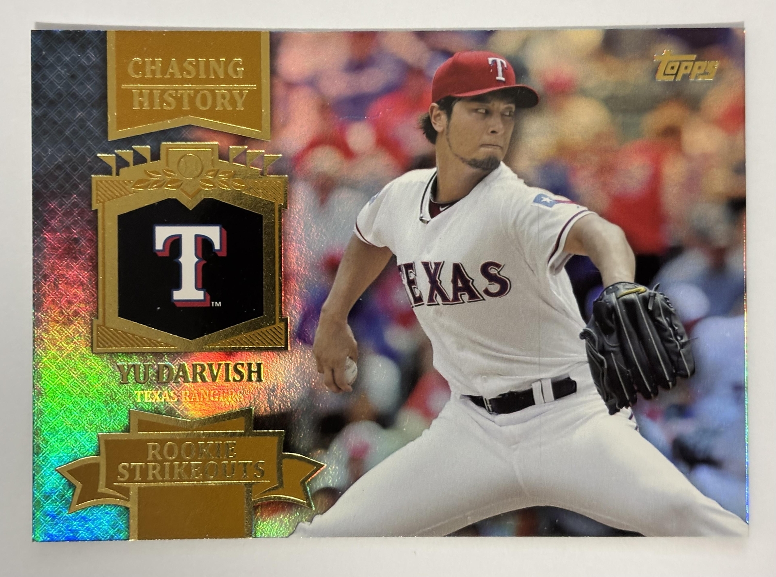 Yu Darvish 2013 Topps Chasing History Gold Foil #CH-80 - Texas Rangers