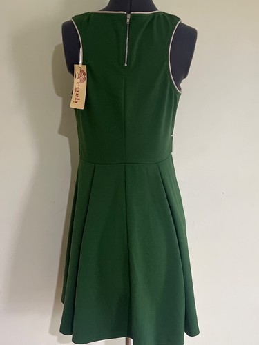 NWT ARYEH Womens Green Retro Style Dress S Small NEW - Picture 3 of 4