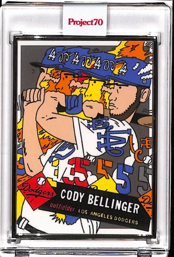 2021 TOPPS PROJECT 70 #211 CODY BELLINGER BY ERMSY - P70 AP SILVER FRAME 02/51