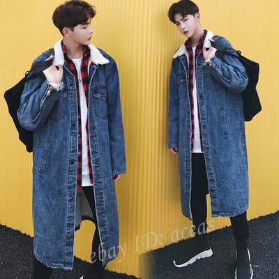 long jackets on jeans