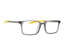 Nike 7282 037 Crystal Smoke Grey Yellow Plastic Eyeglasses Frame 52-17-145 RX