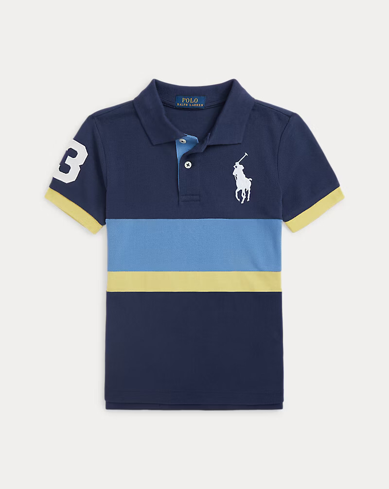 トップス F.C.R.B. BIG LOGO POLO Cotton Mesh Polo Shirt | Short Sleeve Polo Shirts | Ralph Lauren