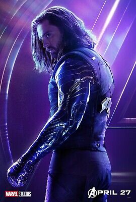 Bucky Barnes Painting Avengers Winter Soldier Movie Poster on 100/% Cotton Paper