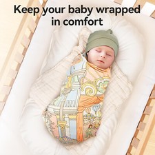 Large Baby Swaddle Blanket 47x47 Ultra Soft Breathable Newborn Wrap