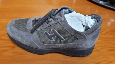 HOGAN SNEAKER INTERACTIVE SCAMOSCIATA Uomo Grigio | Mascheroni Moda