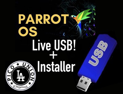 PARROT OS Bootable Installer Live USB Pen Test Security + Privacy Minded TOR