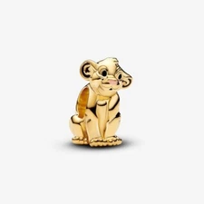 *BRAND NEW* Pandora 14k Gold-Plated Disney The Lion King Simba Charm 763376C01