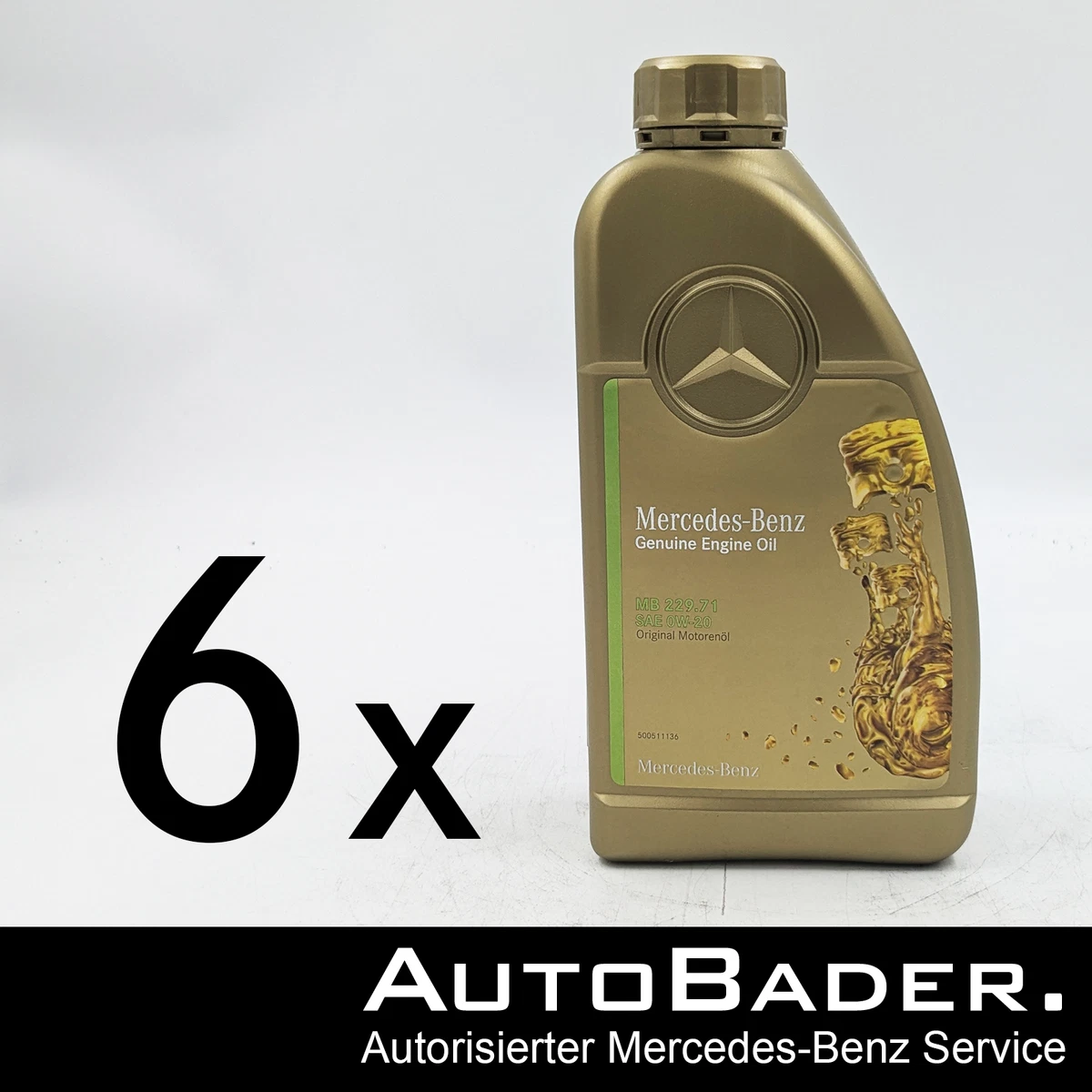 6x 1 Liter Original Mercedes-Benz PKW-Synthetic Motoröl MB 229.71 
