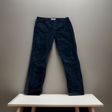 LOFT Women's 28/6 Blue Soft Corduroy Stretch Fabric Skinny Leg Pants Mid Rise