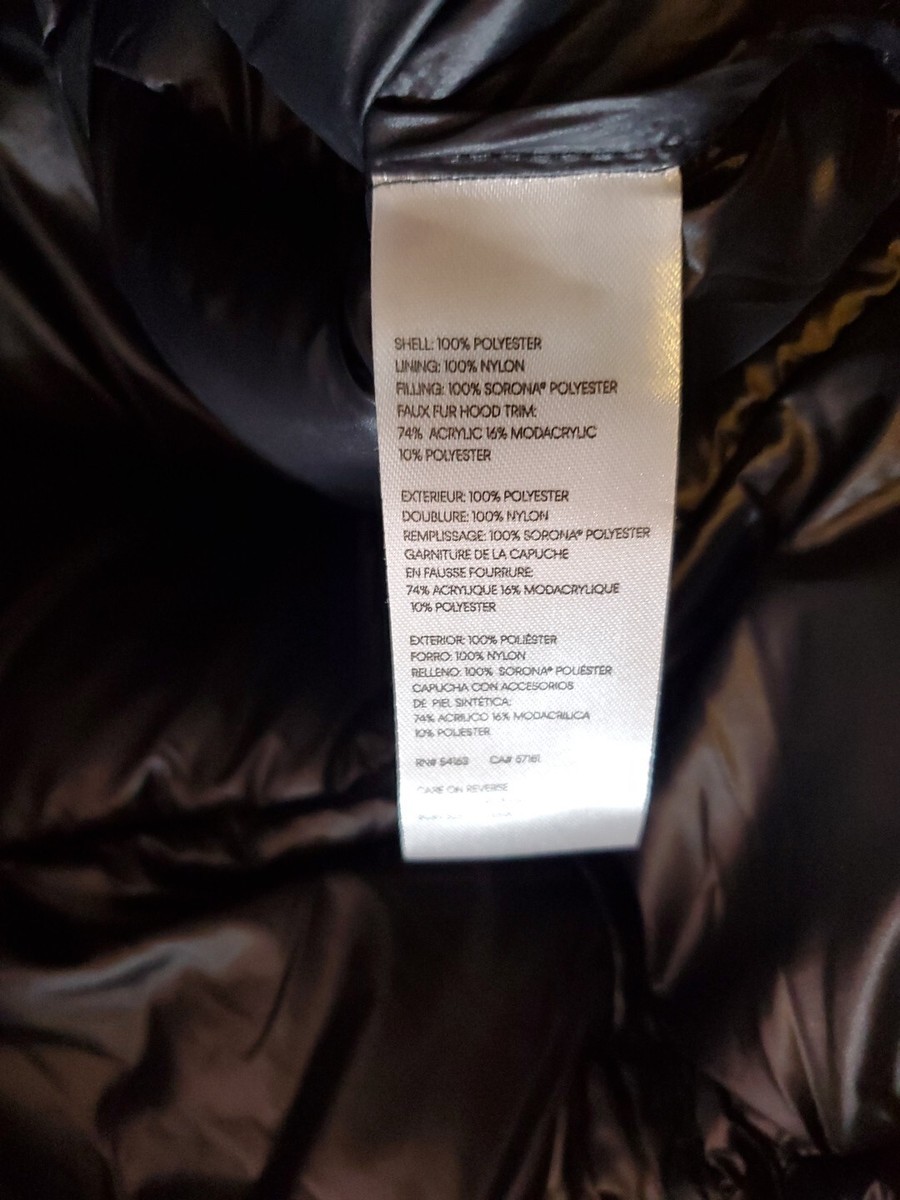 Calvin Klein Sorona Aura 0°F Puffer Coat Women's Size L Black