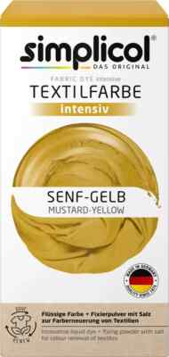 Simplicol Textile Intensive All IN 1 Mustard Yellow Color Incl. Fixer 21.2oz