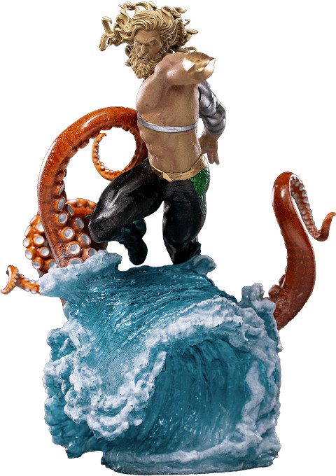 Dc Comics Aquaman 1/10 Deluxe Art Scale Statue Iron Studios Sideshow