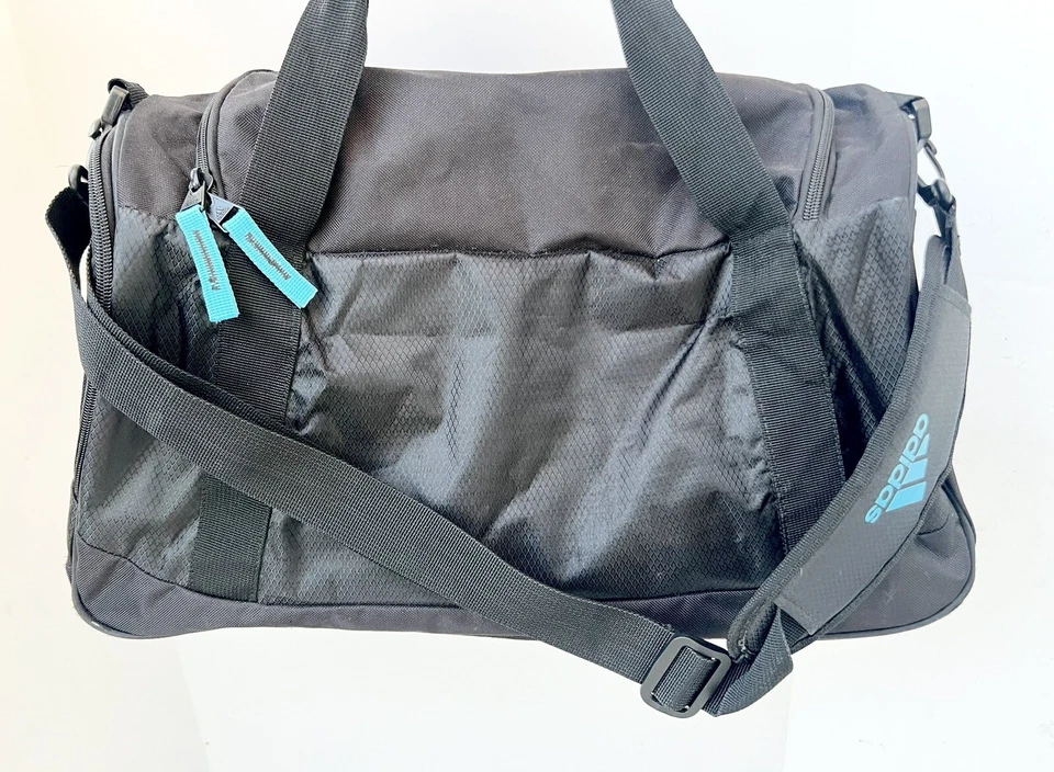 Adidas Squad Duffel Bag Medium Black /Pink Zip Gym Athletic - Image 2 of 4