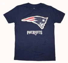 NWT New England Patriots Youth 8-18 Navy "Gold Standard" Short Sleeve T-Shirt