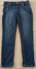 JORDACHE Women's Dark Blue Mid Rise Skinny Jeans Size 14