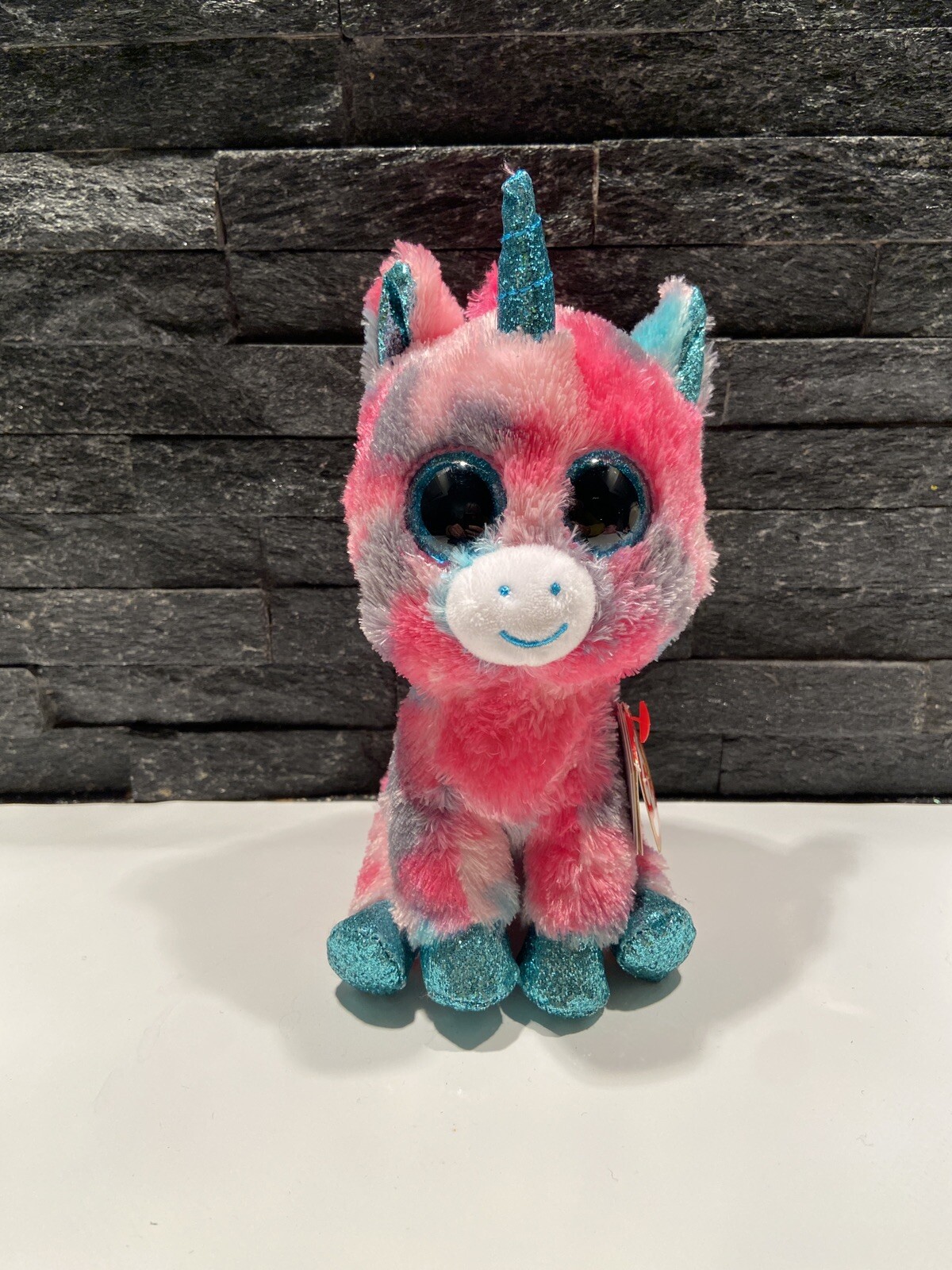 TY Beanie Boo - Gumball Pink Unicorn 7” Soft Plush Toy
