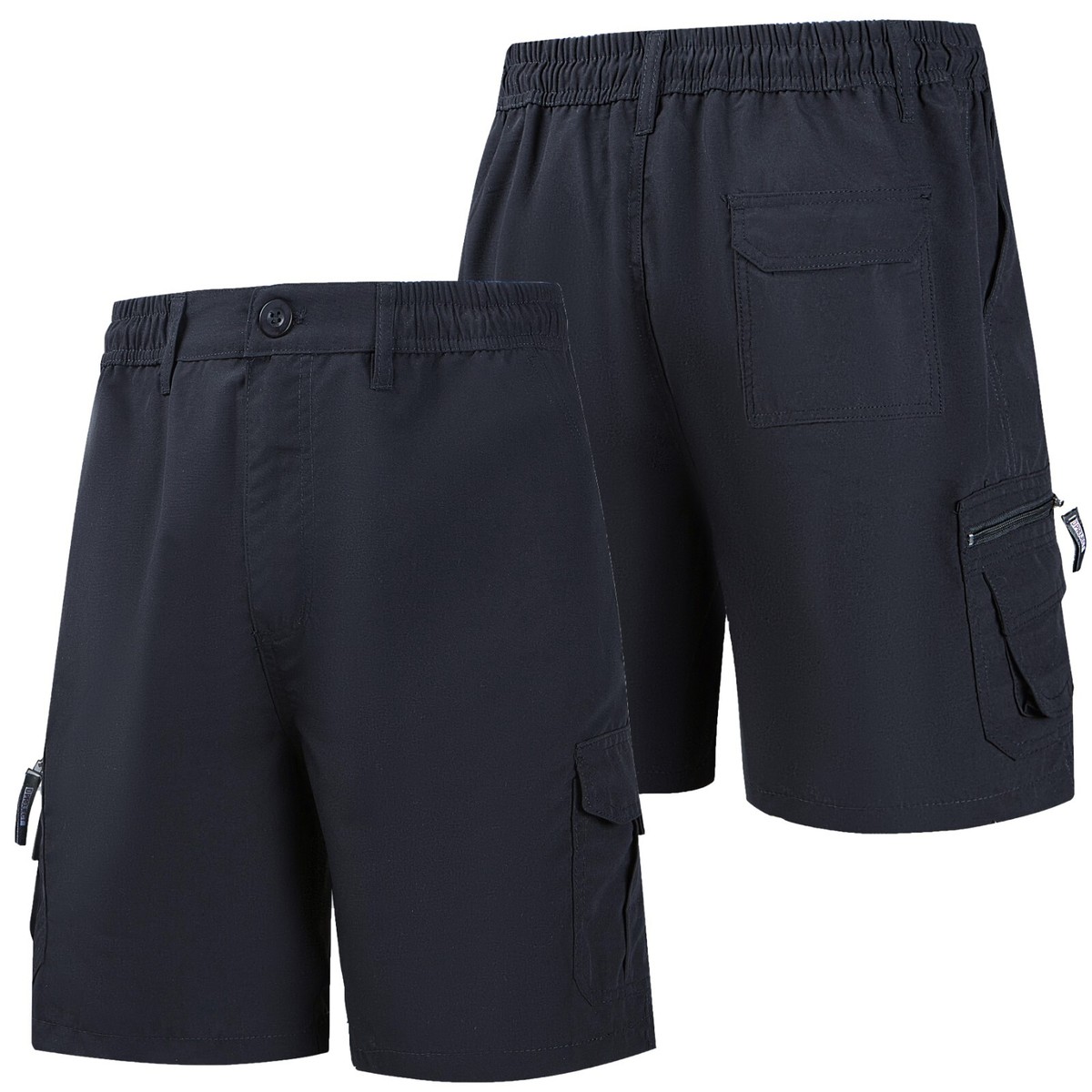 Mens Cargo Shorts BIG Size Elasticated Summer Combat Pocket