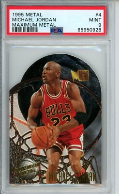 1995 Fleer Metal #4 Michael Jordan Maximum Metal PSA 9 Mint 