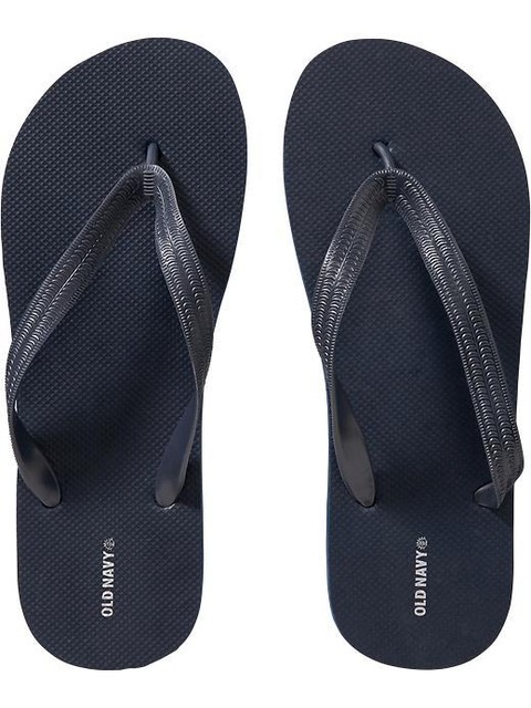NWT Men's FLIP FLOPS Old Navy Sandals SIZE 12-13 NAVY BLUE Shoes pool beach | eBay
