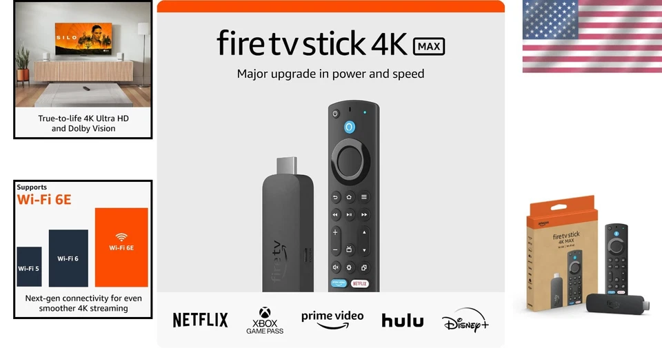 Ultimate Fire TV Stick 4K Max - Stream 1.5M+ títulos con control remoto controlado por voz Foto 2 de 4