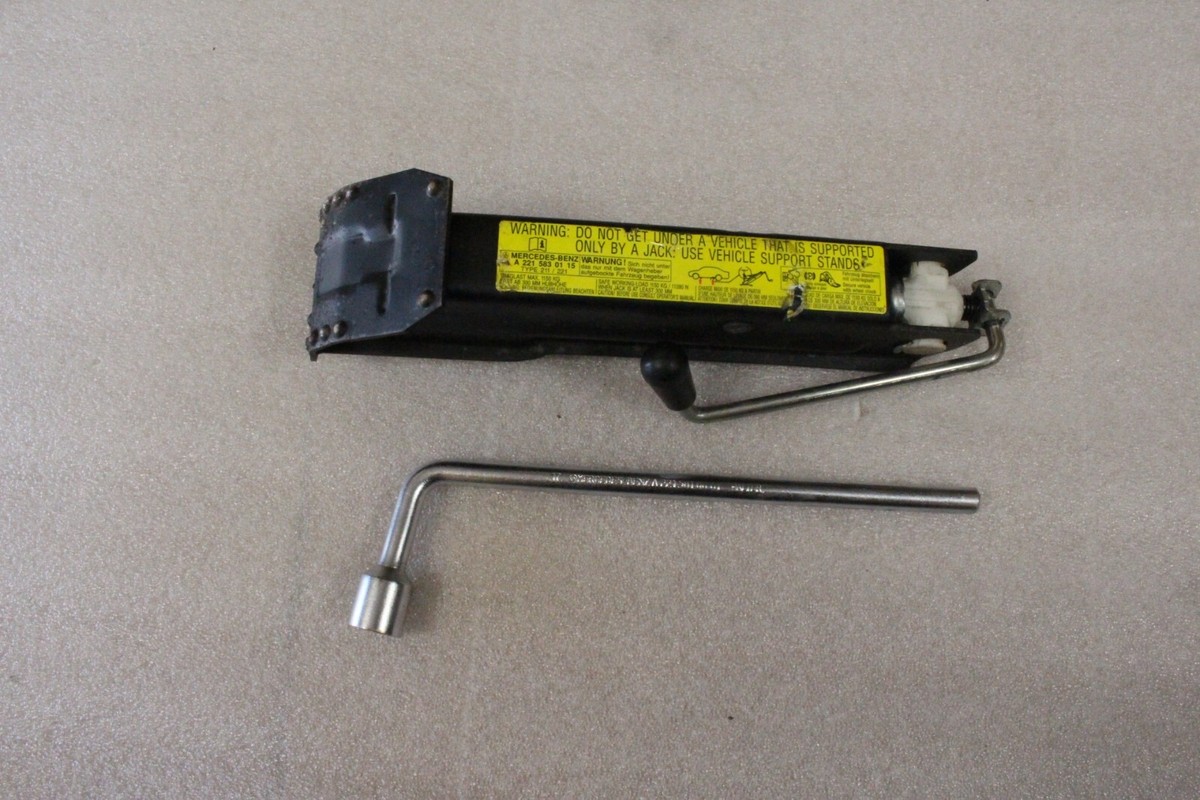 W221 W211 Mercedes Spare Tire Wheel Emergency Rim Jack Tool Kit