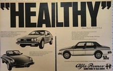 Vintage Print Ad 1960s Alfa Romeo Car Sprint Veloce Spider Convertible Alfamatic