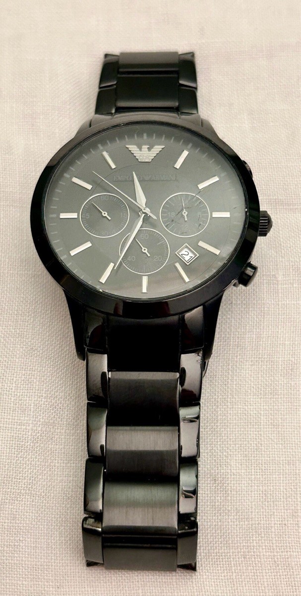 Emporio Armani AR2453 Mens Chronograph Watch Black