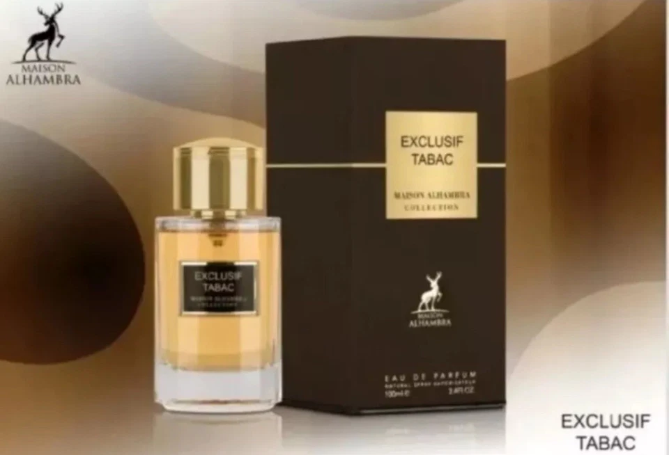 MAISON ALHAMBRA BY LATTAFA Exclusif Tabac EDP Perfume By Maison Alhambra 100 ML Super Rich UAE Version- FS