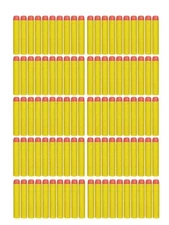 Smart Toys 100 YELLOW Foam Darts Refill Pack - Nerf Compatible