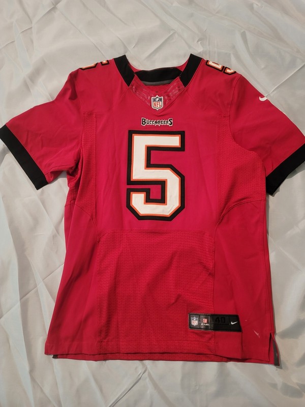 Vintage Tampa Bay Buccaneers Jersey Mens 40 NIKE NFL Authentic Sewn Josh Freeman
