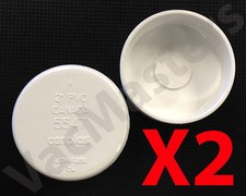 Central Vacuum 2 Pvc Cap Fitting - Used For Rough-in Qty 2 Central Vacuum 2 Pvc Cap Fitting - Used For Rough-in Qty 2