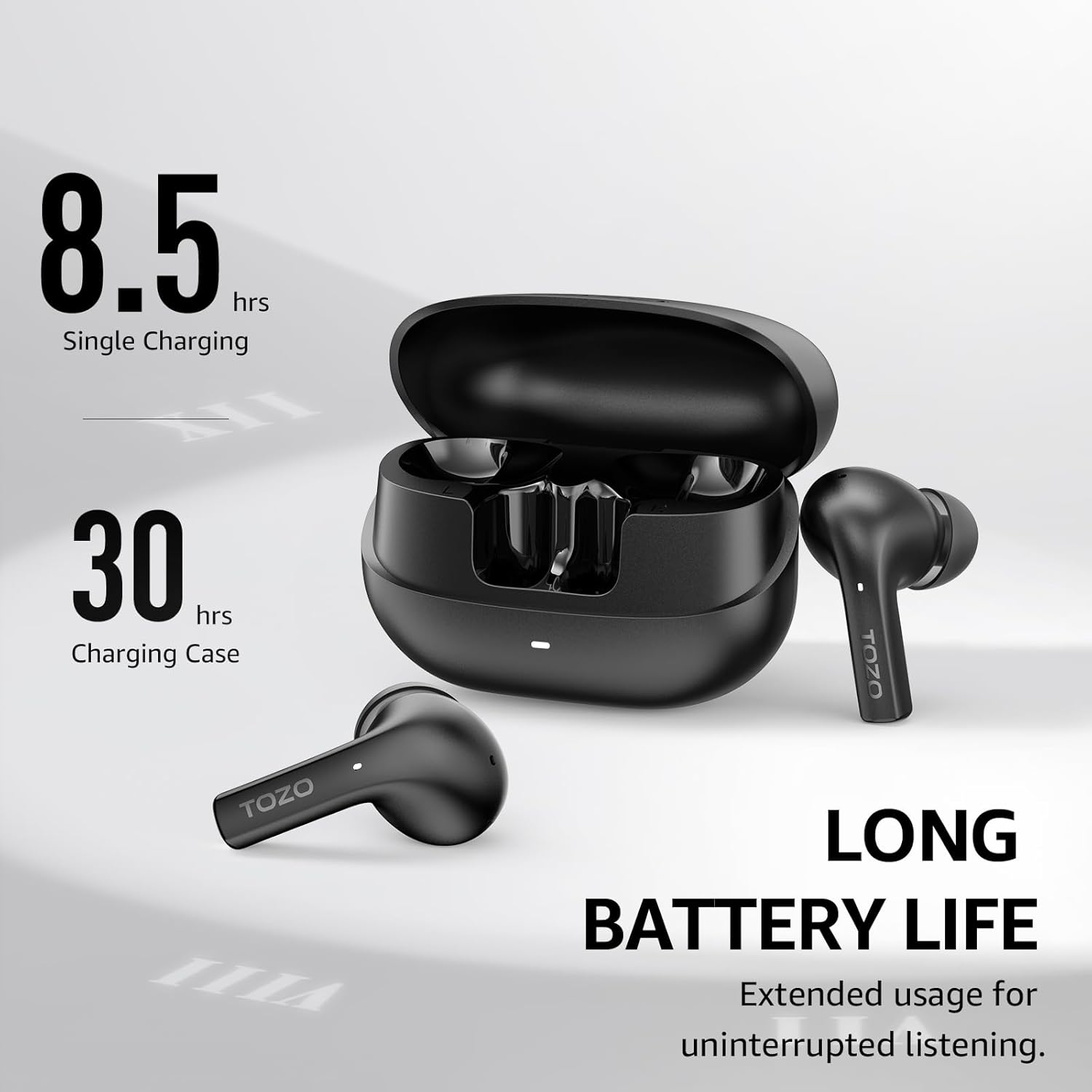 Wireless Earbuds with AI Noise Cancellation Dual Mic for Clear Calls