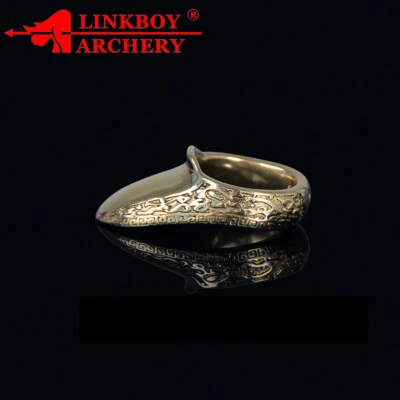 LINKBOY ARCHERY 16-23mm Brass Thumb Ring Finger Guard Archery Bow Hunting Protector Gear 1PC
