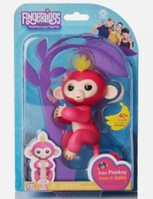 New Authentic Fingerlings BELLA PINK Interactive Baby Monkey yellow hair WowWee