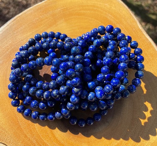 Gorgeous Lapis Lazuli Bracelet *8mm *Purification *Intuition *Manifestation - Foto 5 di 7