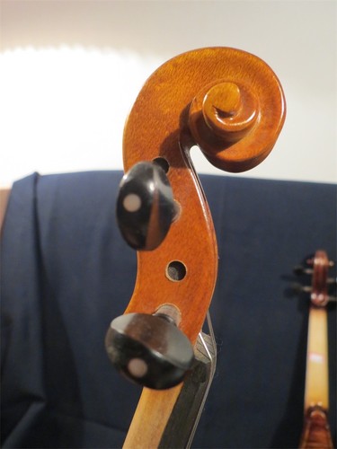 Mini violín, estilo barroco elegante violín Pochette 7 3/4", sonido resonante #13151 - Imagen 7 de 8