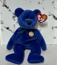 Ty Beanie Baby Clubby the Bear DOB July 7, 1998 MWMT Free Shipping