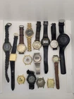 Big Vintage Men's Quartz Watch Lot - For Parts Or Repair
