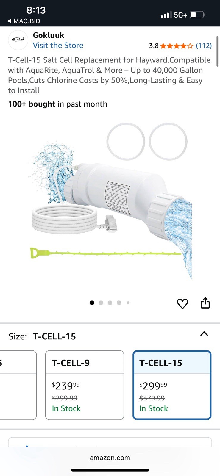 T-Cell-15 Salt Cell Replacement
