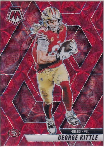2025 Panini Mosaic - George Kittle #46 Red Scope Prizm San Francisco 49ers