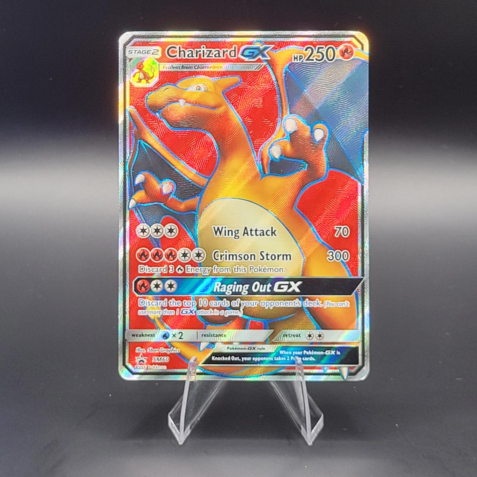 Charizard GX - SM60 Holo Promo Sun & Moon Promo Pokemon Card