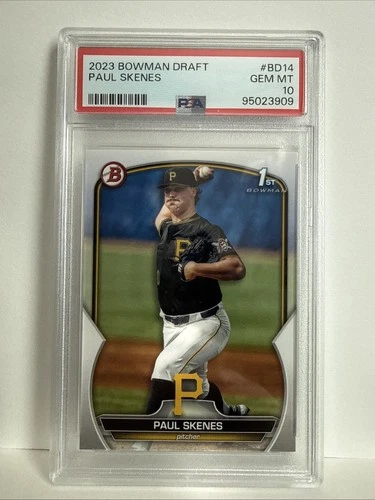 PSA 10 PAUL SKENES 1st 2023 Bowman Draft Paper PIRATES Rookie Card RC GEM MINT