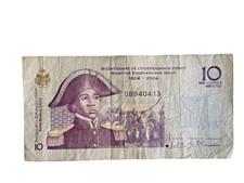 Haiti 10 Gourdes Banknote World Paper Money  Currency Bill Note