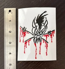 Metallica Bloody Scary Guy Raised UV DTF Super Durable Decal Sticker