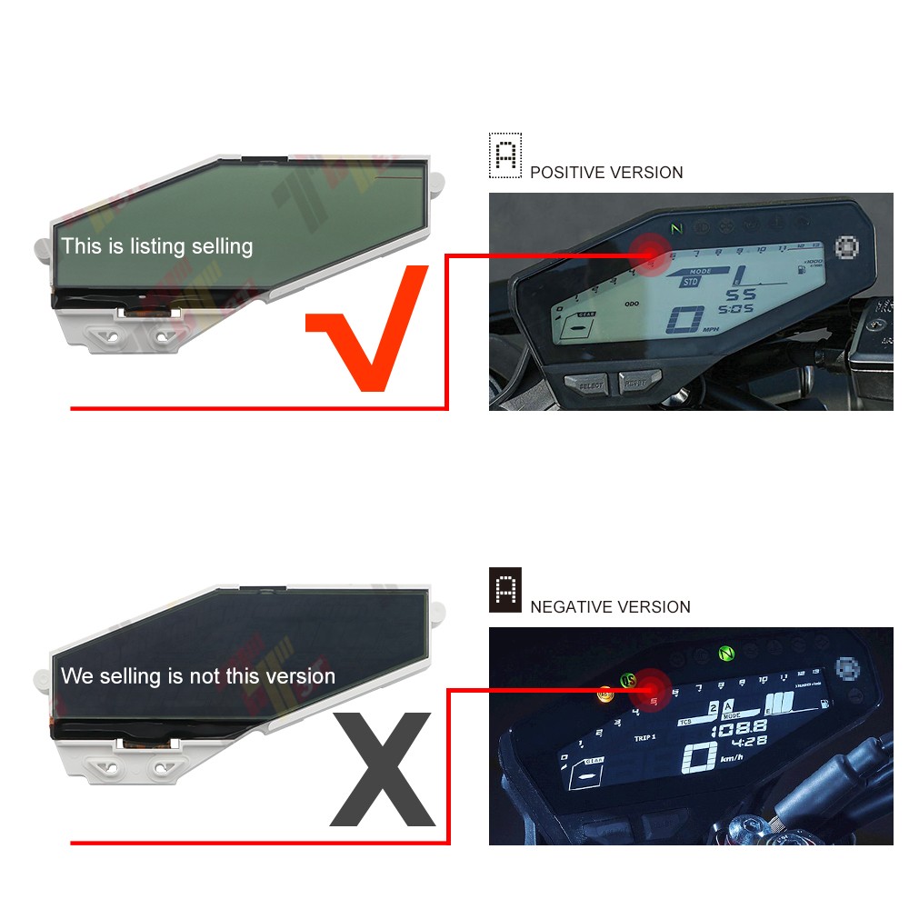 Display for Yamaha MT-09 MT09 FZ-09 FZ09 Speedometer Instrument