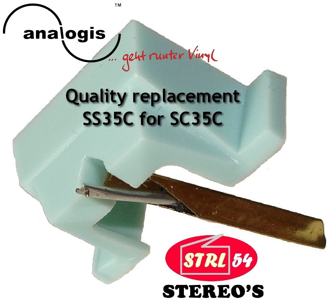 SS35C Fits SHURE SC35C Quality Stylus Replacement Needle Diamond Quality