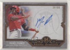 2017 Topps Museum Collection Archival Copper 39/50 Maikel Franco Auto 0eo6