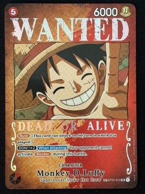 Monkey.D.Luffy (ST01-012) (Wanted Poster) - Pillars of Strength (OP03)
